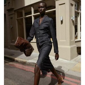 Chic Dark Denim Dress